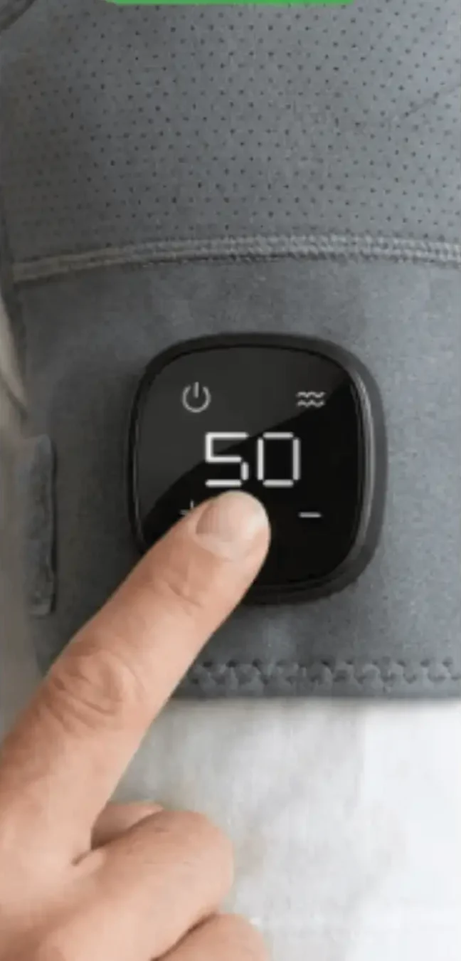 Adjusting the Vital Shoulder Massager settings